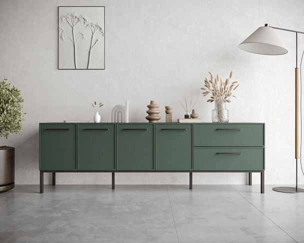 Комод с четырьмя дверками и двумя ящиками Nicole арт NEM04G - Вид 5