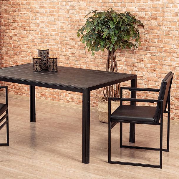 Стол Патио разборный, массив хвойных пород, черный муар - Вид 9