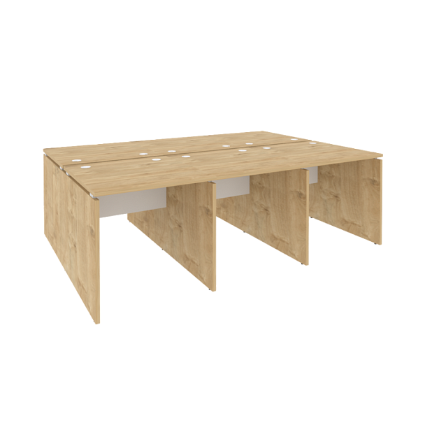 Onix Рабочая станция O.D.RS-6.0.8 Тиквуд светлый/Белый бриллиант 2340*1635*750 - Вид 1