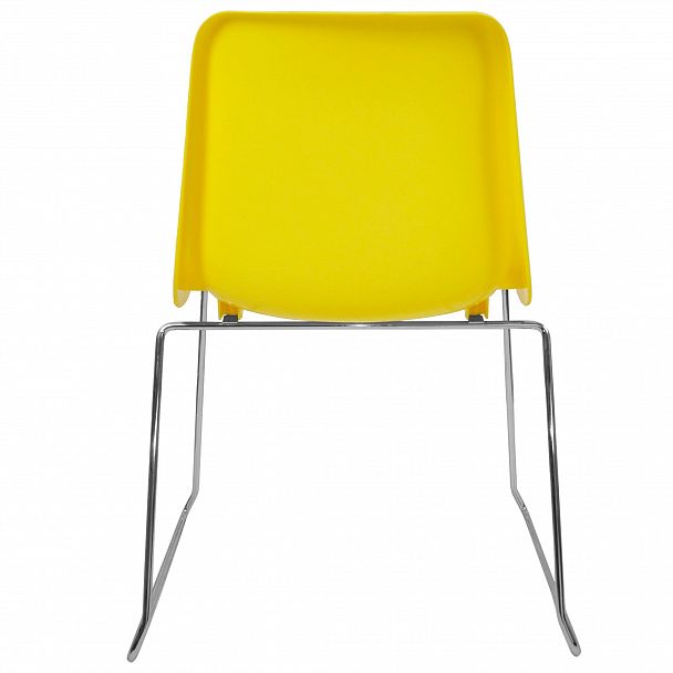 Стул Vicenza (пруток), каркас хром, желтый, стопируемый - Вид 3