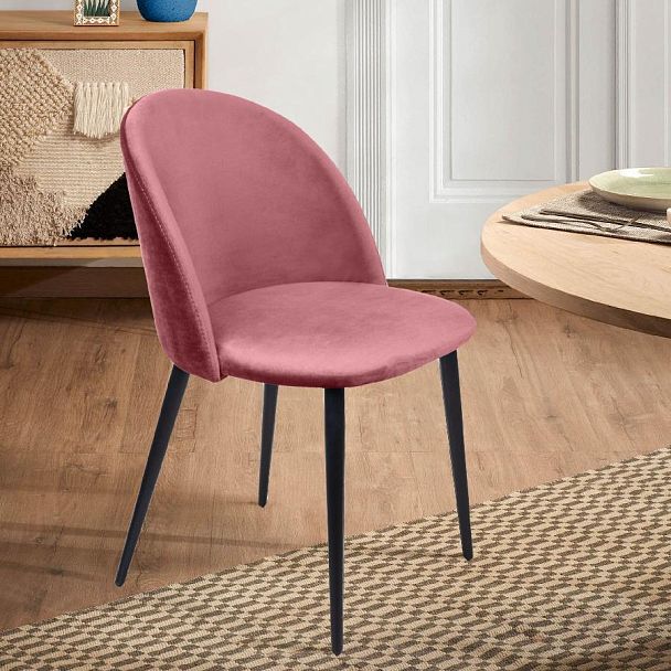 Стул Thomas, бархат пудровый 15 - Вид 4