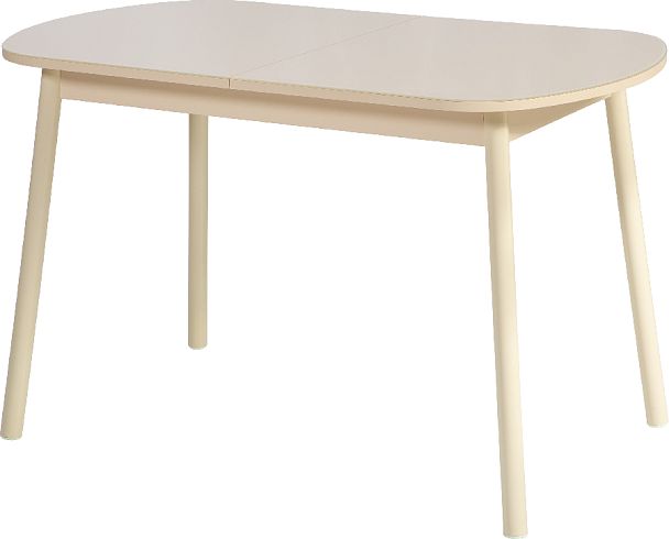 Стол раскладной стеклянный Вин 120 Кремовый/Кремовый - Вид 3