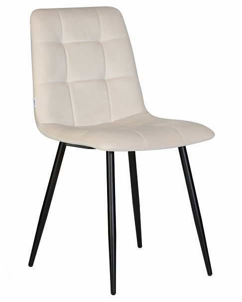 Стул обеденный DOBRIN CHILLY (Кремовый Holland 05, основание черное) - Вид 1