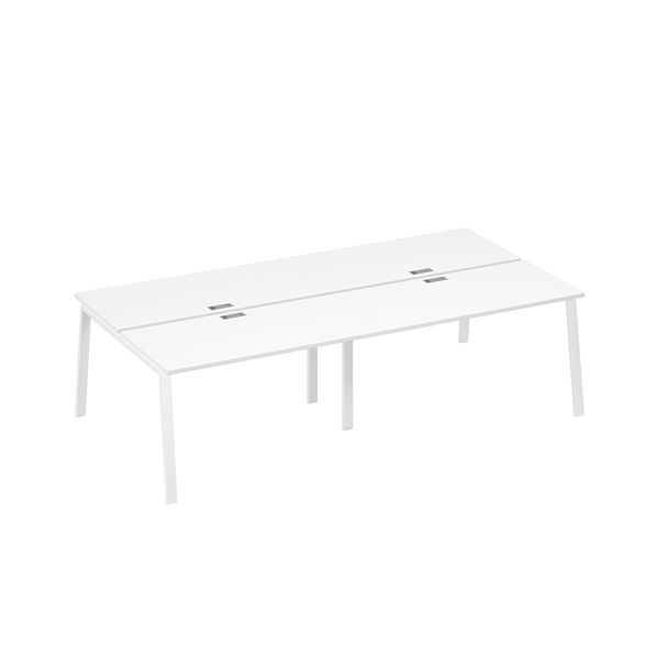 Рабочая станция с каркасе TRE 4х140 A4 А4 Б3 174-2 БП белый премиум / металлокаркас белый - Вид 1