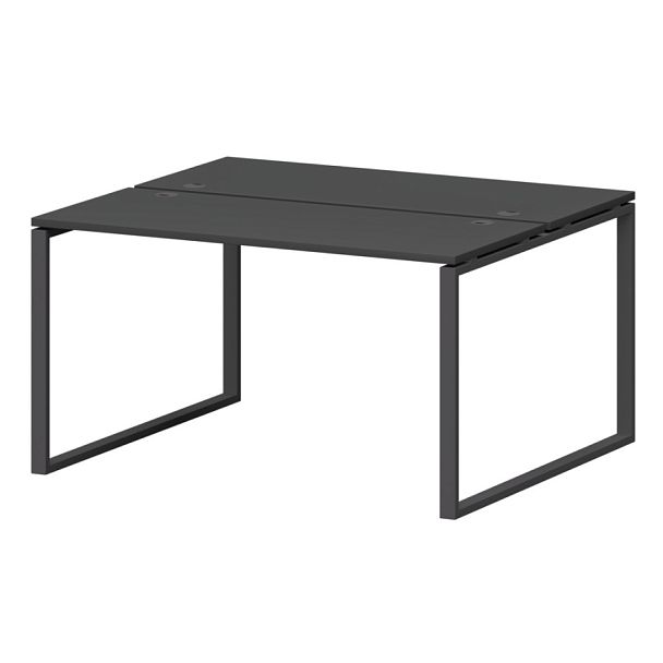 Бенч двойной на металлокаркасе СМС2-О-18К.120.Пр25 Графит/Антрацит 1800x1236x750 Смарт - Вид 1