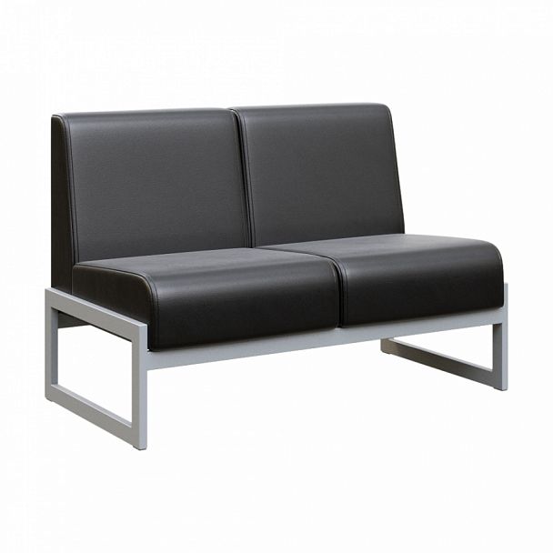 Диван двухместный "MODULE" MD.D2 Серый+черный - Вид 1
