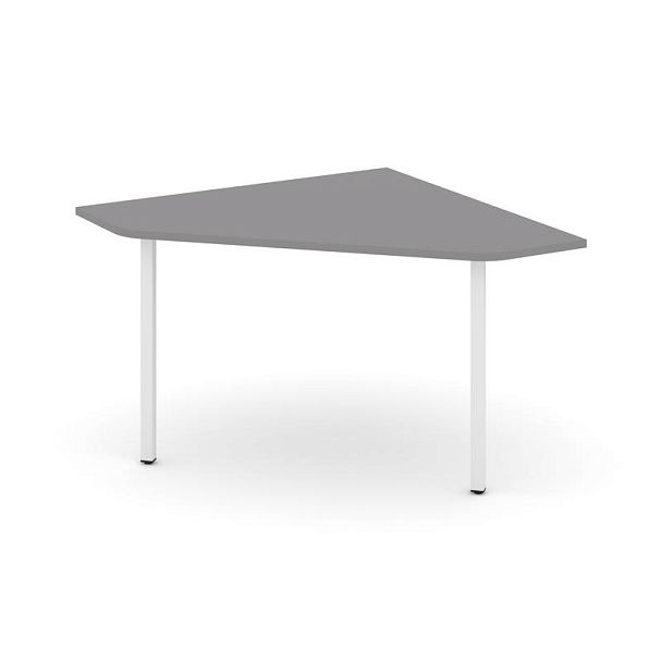 Стайл Проджект Угловой элемент переговорного стола SN-4.UPRG-031 Серый Пепел/Металл Белый 1180*1180* - Вид 1