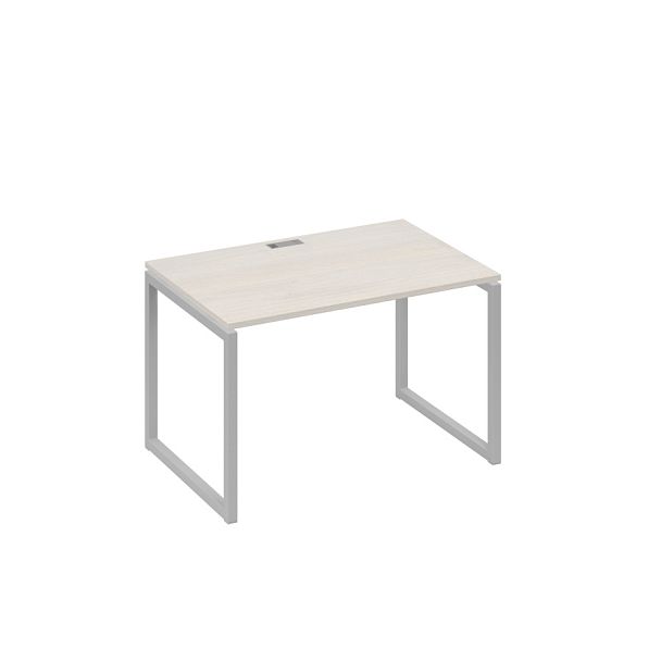 Стол письменный на металлокаркасе QUATTRO A4 А4 Б4 023 БП дуб / металлокаркас серый - Вид 1
