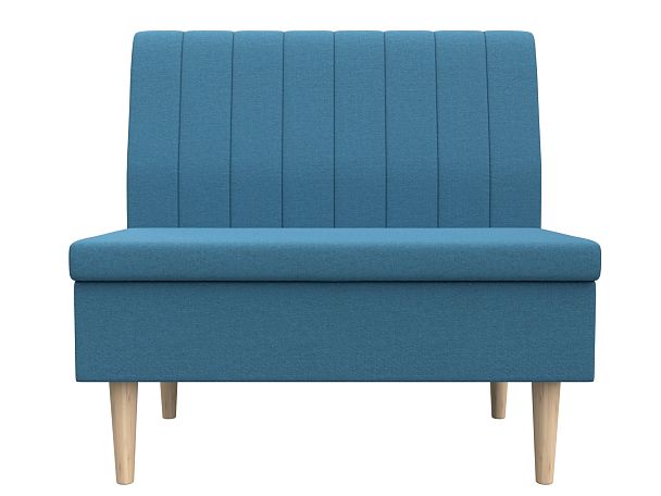 Диван прямой Мини Рогожка голубой - Вид 2