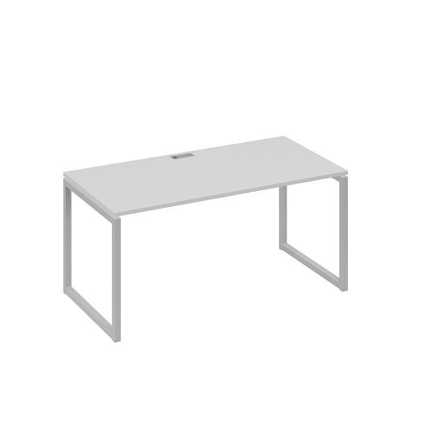 Стол письменный на металлокаркасе QUATTRO A4 А4 Б4 025 БП серый / металлокаркас серый - Вид 1