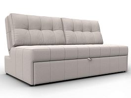 Диван прямой Лига-107 (160) Замша бежевый - Фото предпросмотра