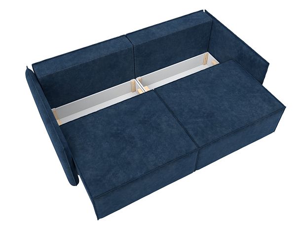 Диван прямой Либерти Велюр синий - Вид 8