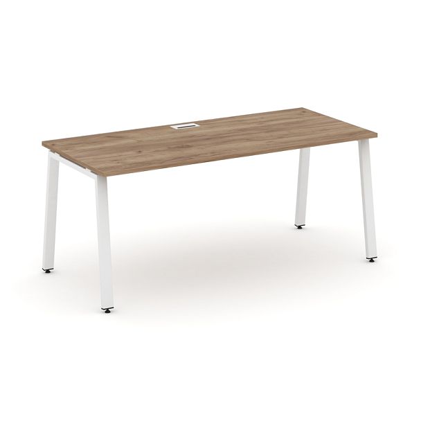 Style Project Direct Direct Стол письменный SN-6A.SR-014.M Дуб Табак/Металл Белый 1580*700*750 - Вид 1