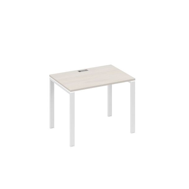 Стол письменный на металлокаркасе UNO A4 А4 Б1 012 БП дуб / металлокаркас белый - Вид 1