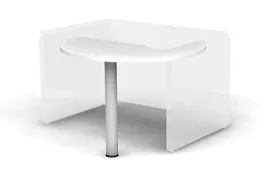 RAC017-10x9 ACCORD Сектор угловой правый (без опоры) 1000x900x750 Белый премиум - Фото предпросмотра