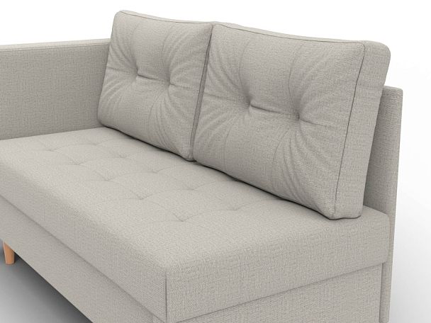 Кушетка Лига-098 Рогожка бежевый - Вид 4