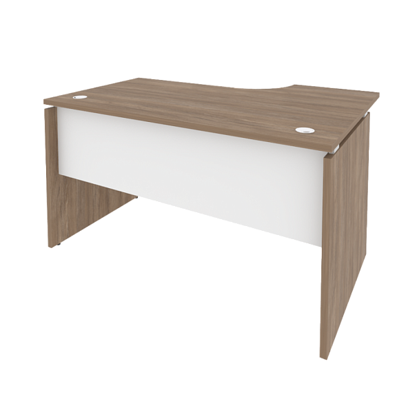 Onix Стол эргономичный левый O.SA-2 (L) Дуб аризона/Белый бриллиант 1380*980*750 (720/460) - Вид 1