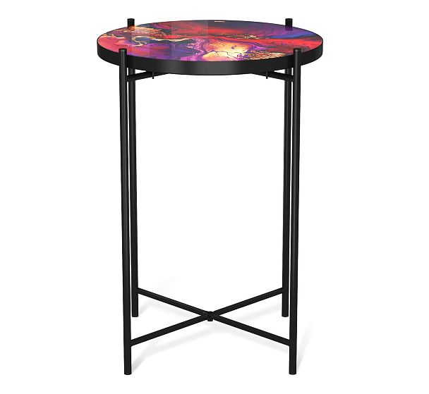 Столик журнальный Sheffilton SHT-CT8-3 амарантовый/черный муар - Вид 4