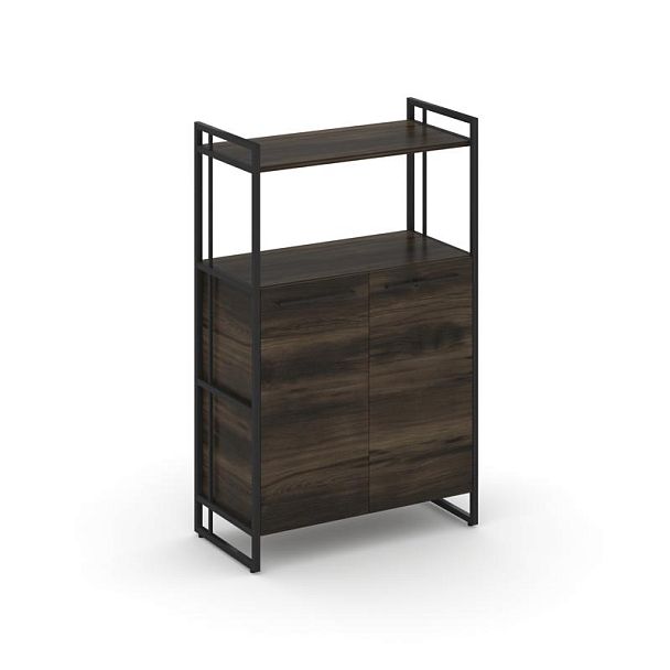 Rift Шкаф 3 ниши широкий RF.SS-32 Дуб Мали/Металл Черный 798*396*1286 - Вид 1