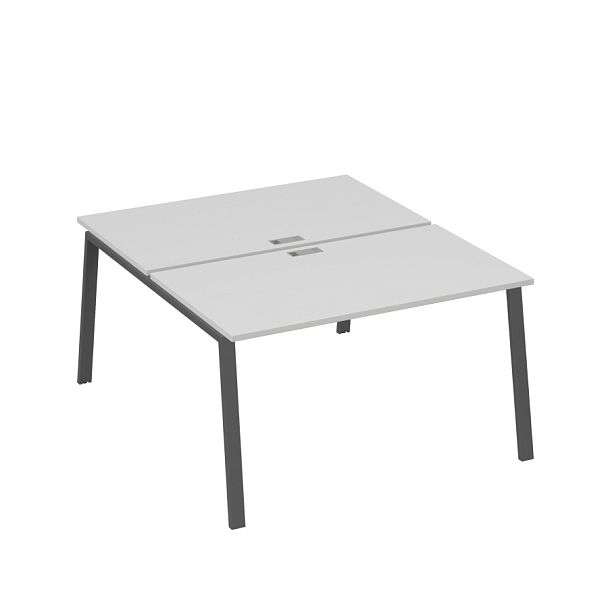 Рабочая станция каркас TRE 2х140 офисная A4 А4 Б3 177  БП серый / металлокаркас антрацит - Вид 1