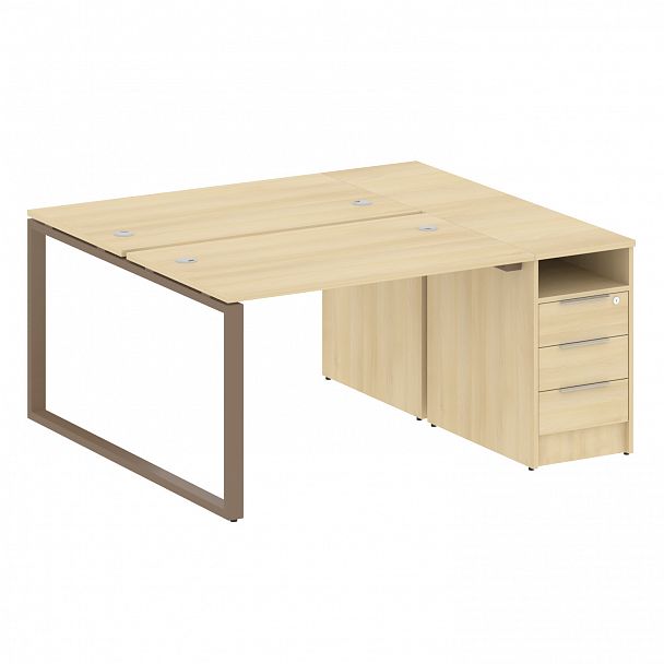 Рабочая станция "Metal System" БО.РС-СТП-2.2 акация/мокко - Вид 1