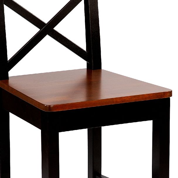 Комплект деревянных полубарных стульев с жестким сиденьем Бергольф Венге/Темный орех, 3 шт. - Вид 11