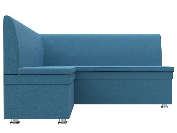 Диван кухонный угловой Уют левый угол Рогожка голубой - Вид 2