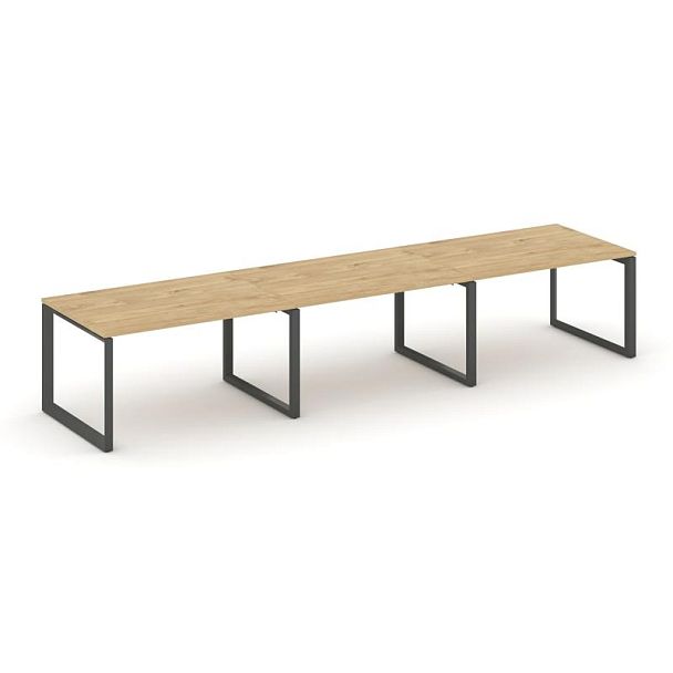 Style Project Next Стол переговорный SN-59O.SPRG-021.3 Тиквуд Светлый/Металл Антрацит 2940*980*750 - Вид 1