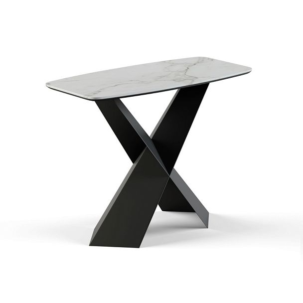 Консоль Tyler 100 керамика матовая, белая - Вид 1