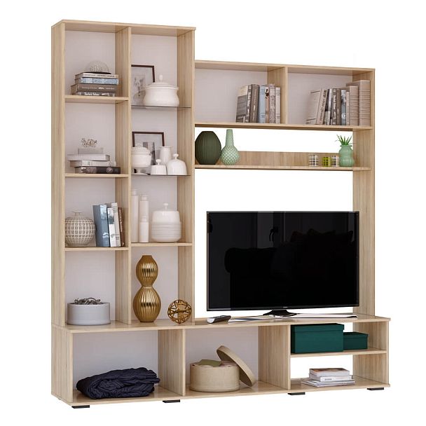 Гостиная "Флай" ЦС-01 сонома/белый - Вид 2