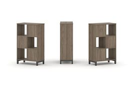 Стайл Проджект Набор стеллажа 1 сторон., 3 яр. SN.NS-321 Вяз Благородный/Металл Антрацит 754*400*124 - Фото предпросмотра