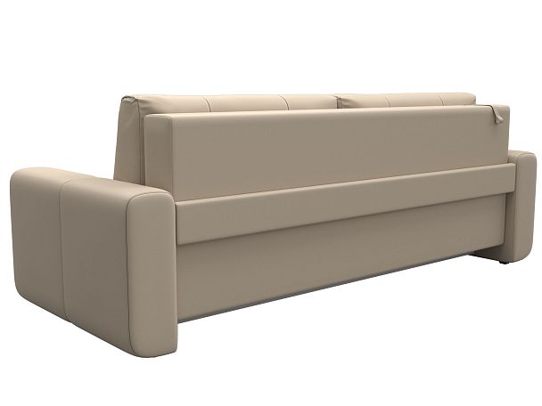 Прямой диван Лига-031 Экокожа бежевый - Вид 5