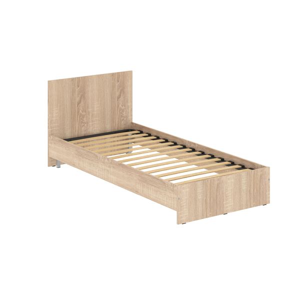 Кровать с изголовьем KBW 209.1 Дуб Сонома светлый 900х2000х800 - Вид 1