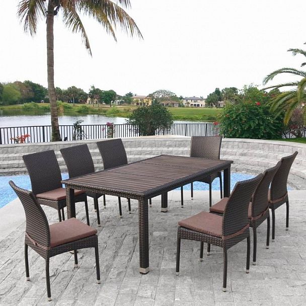 Набор уличный T347/Y380A-W53 Brown 8PCS - Вид 2