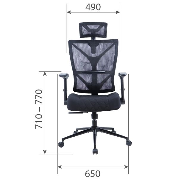 Кресло CHAIRMAN CH566, ткань/сетка, оранжевый - Вид 6