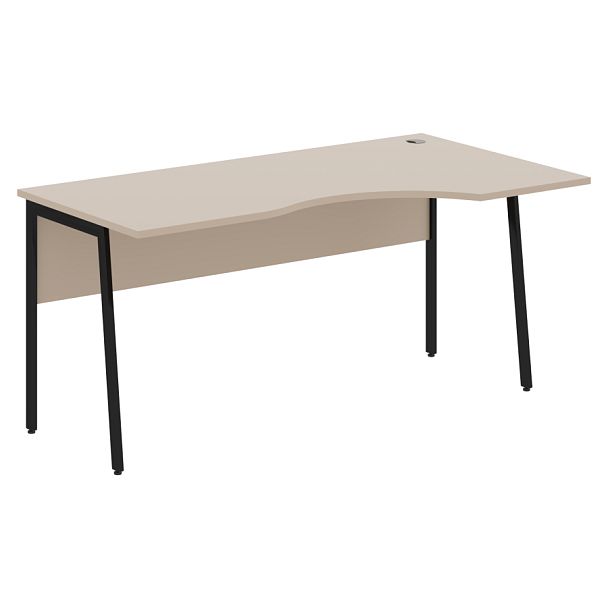 Стол прямой СА-1P(R) Мокачино/Черный 1600х900х755 IMAGO PLUS - Вид 1