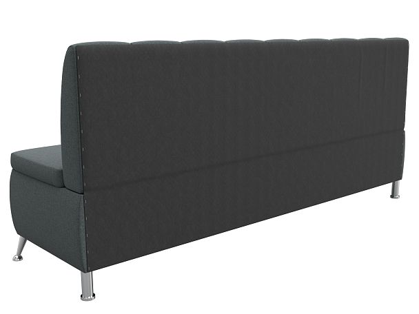 Диван кухонный прямой Кантри Рогожка серый - Вид 7