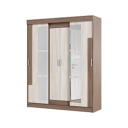 Андрей-Е (ФЕЯ) шкаф-купе (1600*2100*520 мм) ясень шимо темный/ясень шимо светлый - Фото предпросмотра