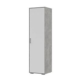 Денвер ПН-01 Пенал закрытый (548х2020х504) ателье светлый/белый - Фото предпросмотра