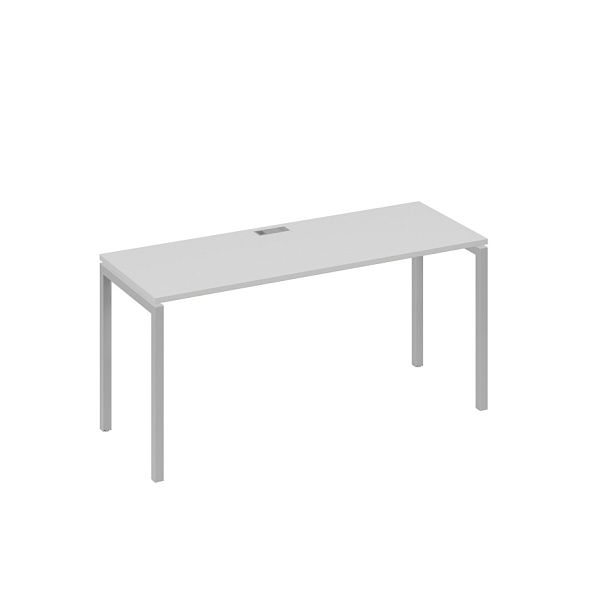 Стол письменный на металлокаркасе DUE A4 А4 Б2 005 БП серый / металлокаркас серый - Вид 1