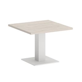 Home Office Стол журнальный квадратный VR.SP-5-60.2G Денвер светлый/Белый металл 600*600*453 - Фото предпросмотра