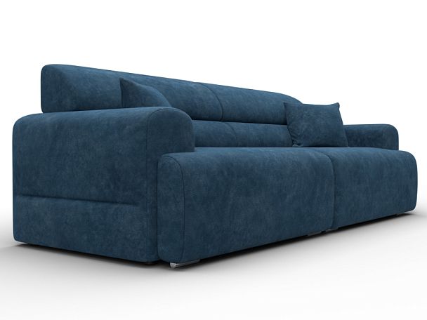 Диван прямой Лига-109 НПБ Велюр синий - Вид 3