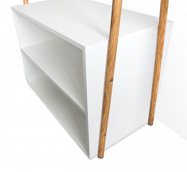 Вешалка Sheffilton SHT-HW2 белый/светлый орех - Вид 4