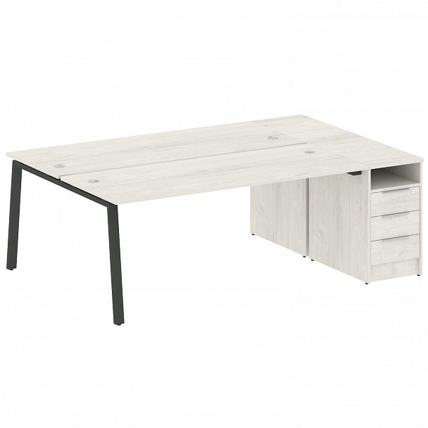 Рабочая станция "Metal System" БА.РС-СТП-2.5 дуб наварра/антрацит - Вид 1