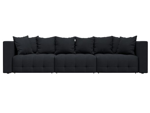 Диван прямой Лига-052 НПБ Лонг Замша серый - Вид 2