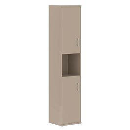 Шкаф колонка с комплектом глухих малых дверей СУ-1.5 Мокачино 406х365х1975 IMAGO - Фото предпросмотра