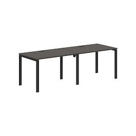 Стол 2-х местный EUWST 2380 Мокко/Черный 2326х800х750 EDIS - Фото предпросмотра
