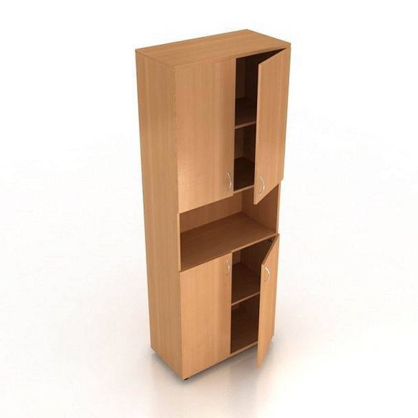 Шкаф "Менеджер" Ш-02+ДШК-02 (2комп) бук - Вид 2