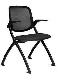 Стул / Pascal / черная сетка/черная ткань - Фото предпросмотра