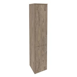 Onix Шкаф высокий узкий левый O.SU-1.3 (L) Тиквуд темный 400*420*1977 - Фото предпросмотра